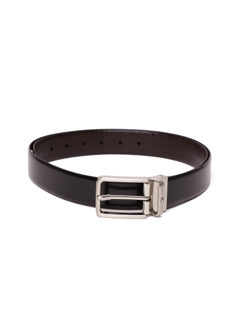 

Tommy Hilfiger Men Black & Brown Checked Reversible Belt