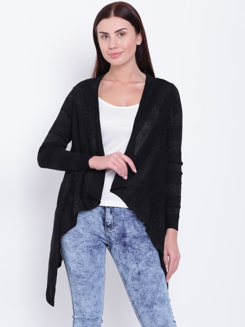 

Park Avenue Woman Black Self Design Cardigan