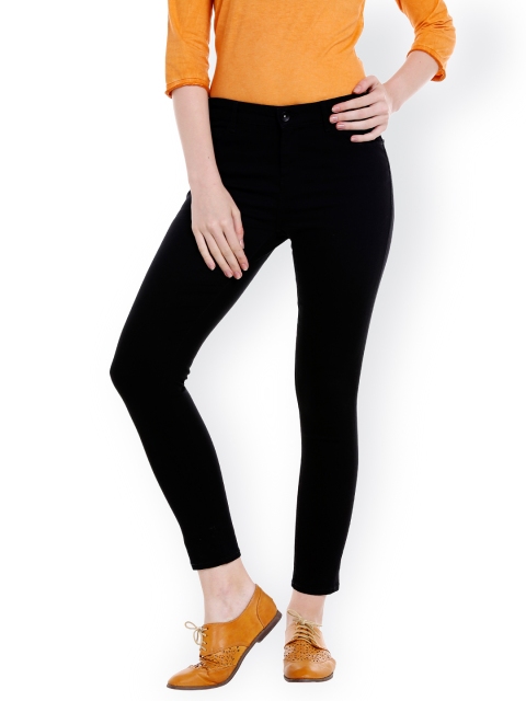

SPYKAR Women Black Skinny Fit Mid-Rise Clean Look Jeans