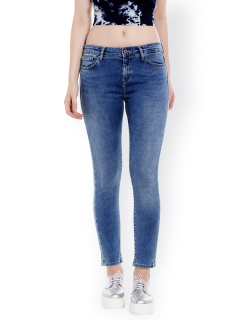 

SPYKAR Women Blue Skinny Fit Mid-Rise Clean Look Jeans