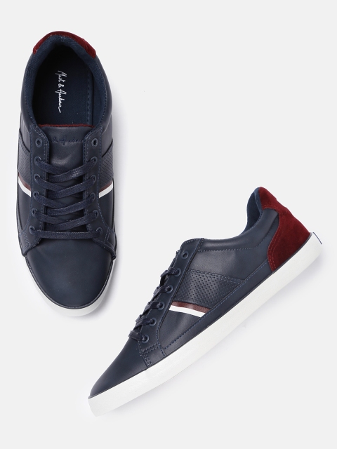 

Mast & Harbour Men Navy Blue Sneakers