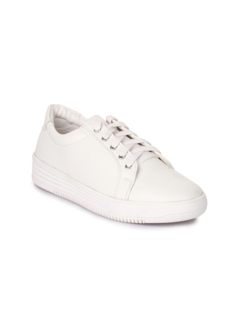 

Bruno Manetti Women White Sneakers