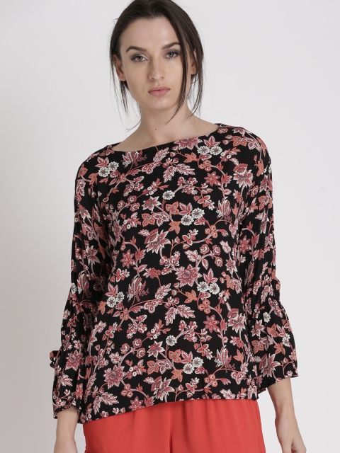 

Chemistry Women Black Printed Top