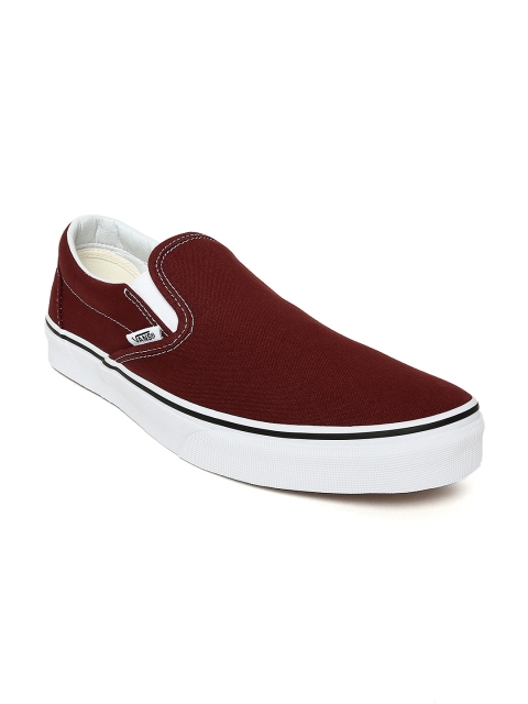 

Vans Unisex Maroon Classic Slip-On Sneakers