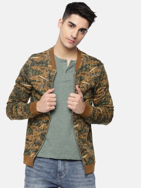 

Jack & Jones Men Brown Printed Sweatshirt