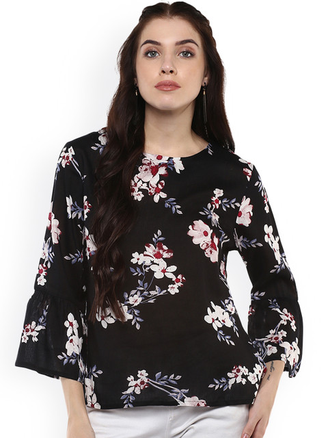 

Harpa Women Black Printed Top