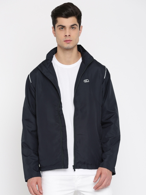 

Ajile by Pantaloons Men Navy Blue Solid Sporty Jacket
