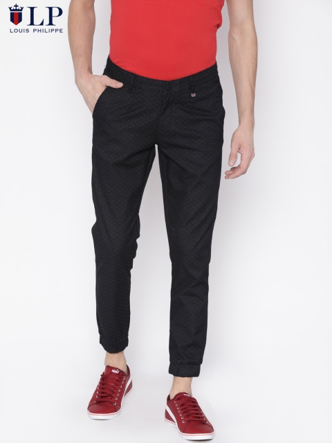 

Louis Philippe Sport Men Black Slim Fit Printed Chinos