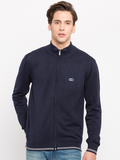 

Ajile by Pantaloons Men Navy Blue Solid Cardigan