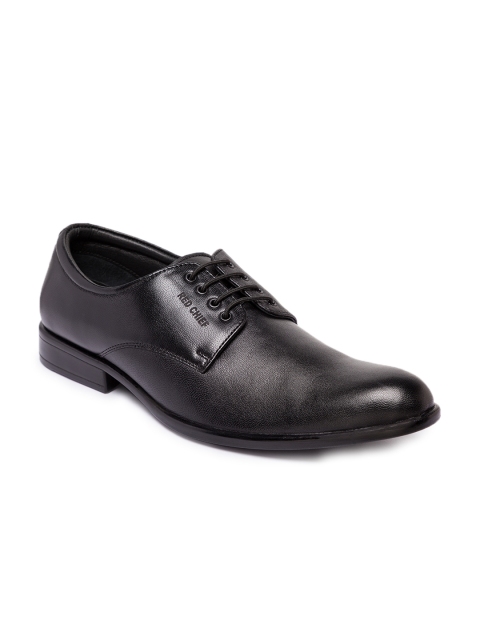 

Red Chief Men Black Leather Formal Shoes