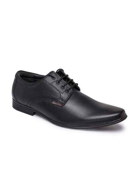 

Red Chief Men Black Genuine Leather Formal Derbys