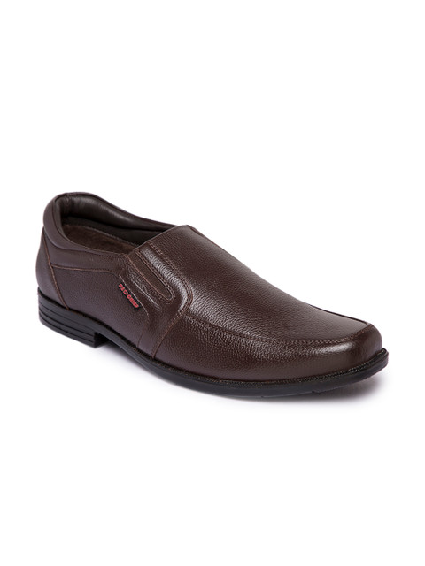 

Red Chief Men Brown Genuine Leather Formal Slip-Ons