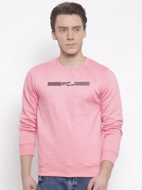 

Fort Collins Men Pink Solid Sweatshirt