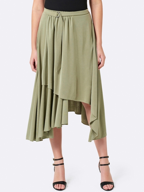 

Forever New Green Flared Skirt