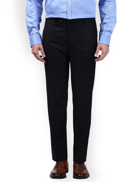 

Park Avenue Men Blue Slim Fit Solid Formal Trousers