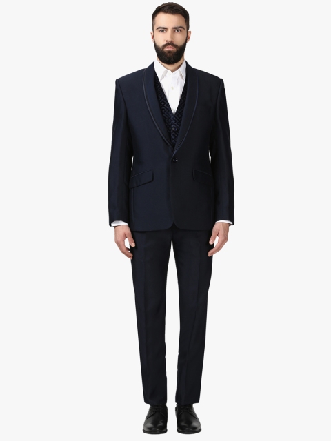 

Raymond Men Blue Single-Breasted Formal Suit