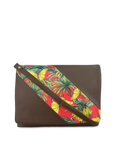 

Toteteca Brown Printed Sling Bag