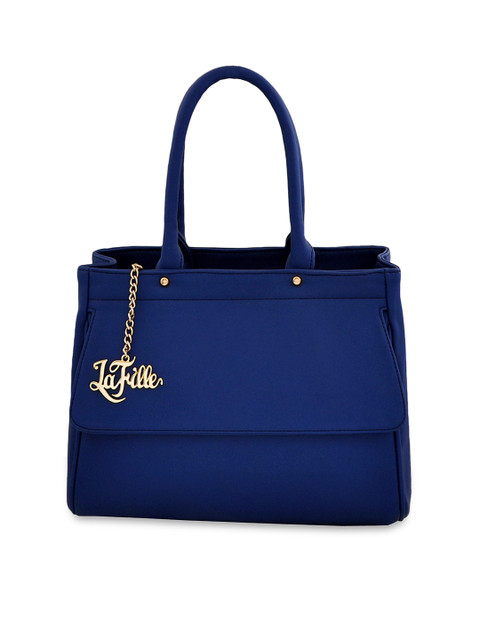 

LaFille Blue Solid Handheld Bag