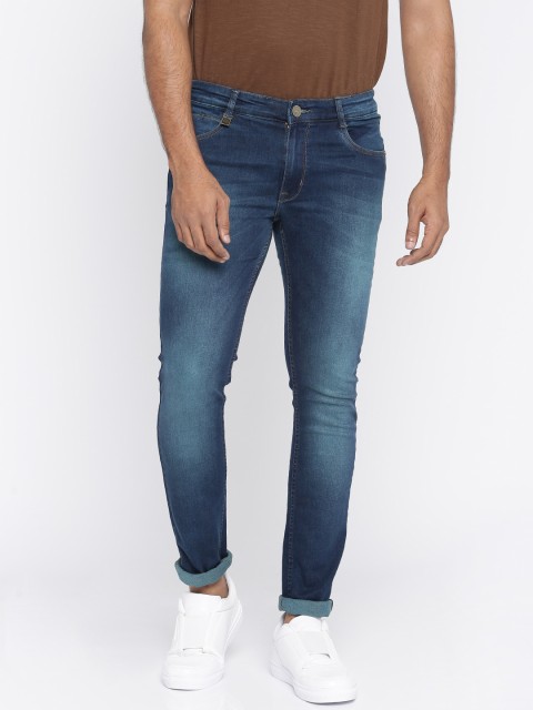 

Parx Men Blue Skinny Fit Mid-Rise Clean Look Stretchable Jeans
