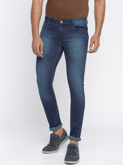 

Parx Men Blue Skinny Fit Mid-Rise Clean Look Jeans