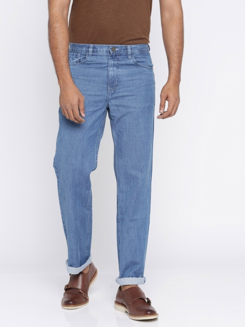 

Parx Men Blue Straight Fit Mid-Rise Clean Look Jeans