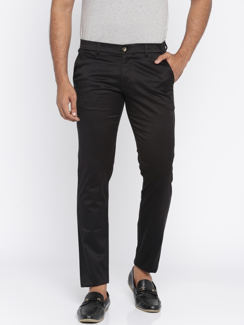 

Parx Men Brown Tapered Fit Solid Regular Trousers