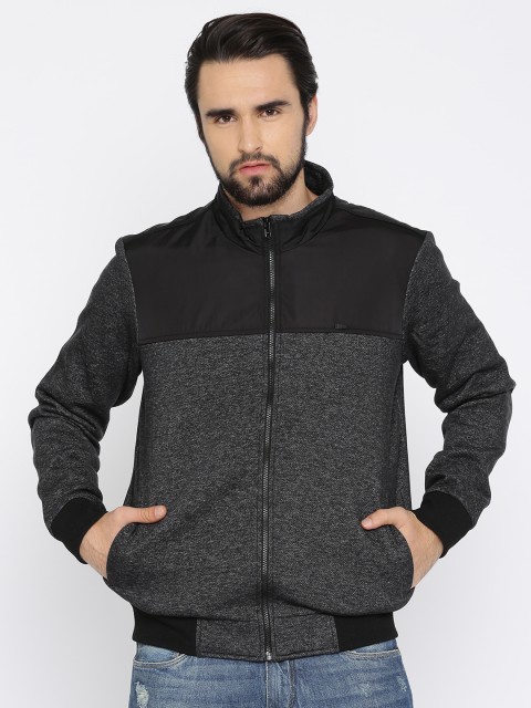 

Parx Men Grey Solid Bomber