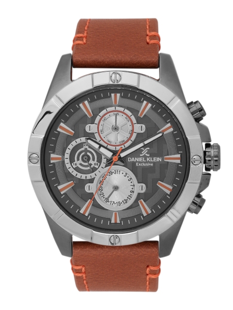 

Daniel Klein Exclusive Men Gunmetal-Toned Multifunction Watch DK11290-1, Metallic