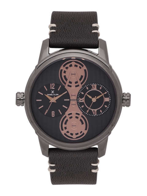 

Daniel Klein Men Gunmetal-Toned Analogue Watch DK11305-1, Metallic