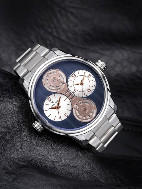 

Daniel Klein Men Navy Blue & Silver-Toned Analogue Watch