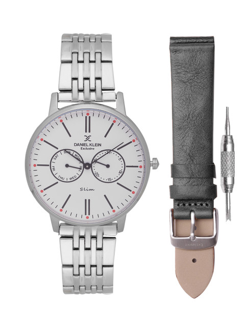 

Daniel Klein Exclusive Slim Men White Multifunction Watch DK11313-1