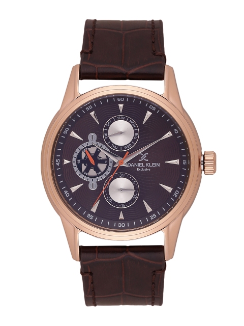 

Daniel Klein Men Coffee Brown Analogue Watch