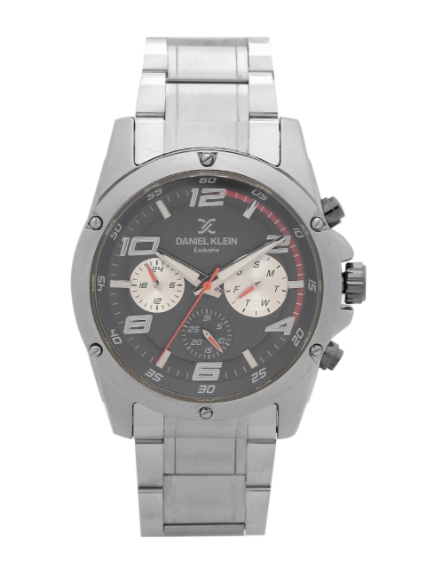 

Daniel Klein Men Gunmetal-Toned Analogue Watch DK11352-3, Metallic