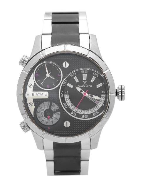 

Daniel Klein Men Gunmetal-Toned Analogue Watch DK11365-2, Metallic