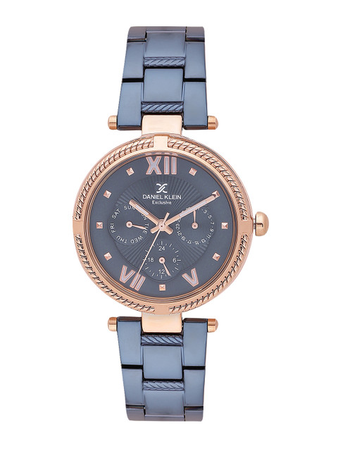 

Daniel Klein Exclusive Women Blue Textured Analogue Watch DK11393-5