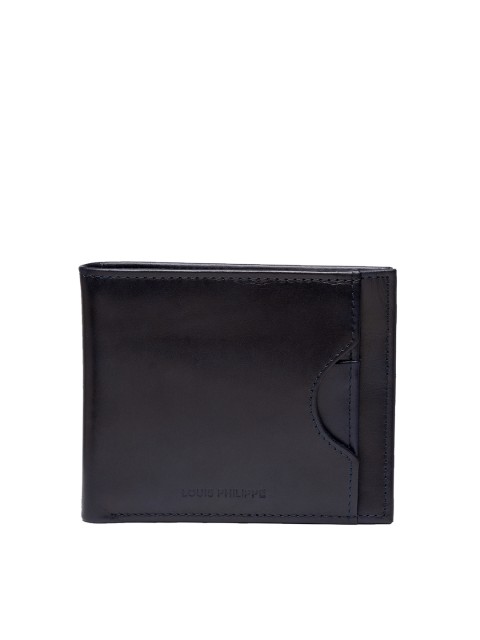 

Louis Philippe Men Navy Blue Solid Two Fold Wallet