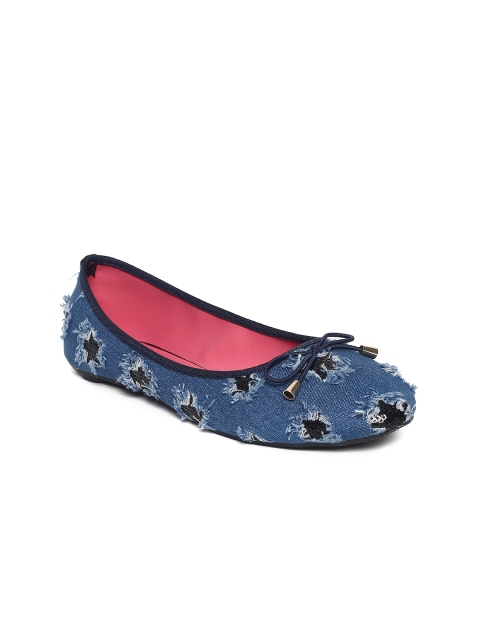 

Catwalk Women Blue Self-Design Ballerinas