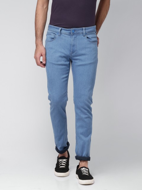 

Blue Saint Men Blue Jean Slim Fit Mid-Rise Clean Look Jeans
