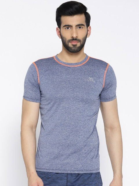 

Pure Play Men Blue Solid Round Neck T-shirt