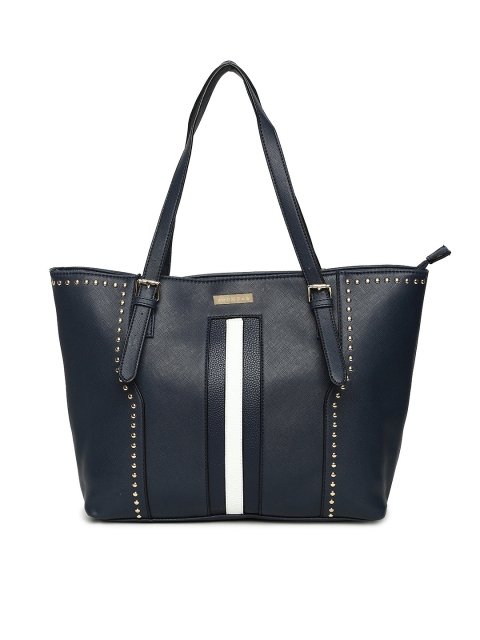 

Addons Navy Blue Solid Shoulder Bag
