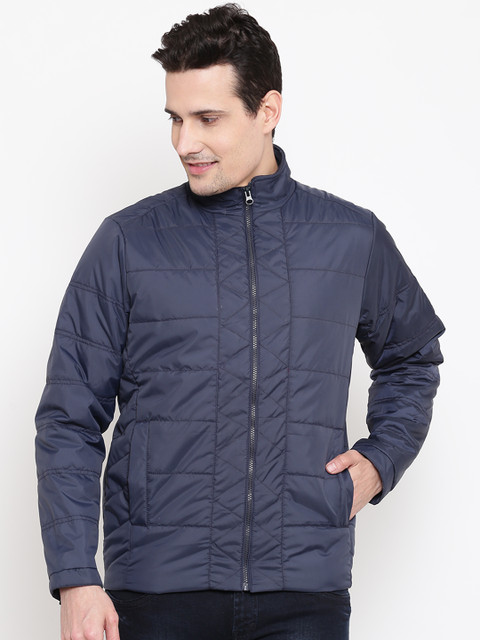 

Cloak & Decker by Monte Carlo Men Navy Solid Padded Jacket, Navy blue