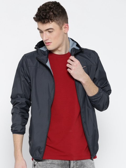 

Cloak & Decker by Monte Carlo Men Navy Solid Hooded Tailored Jacket, Navy blue