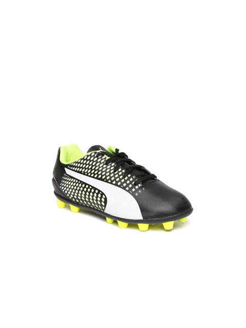 Puma Kids Black & Fluorescent Green Adreno III AG Printed Football Shoes available at myntra for Rs.1574