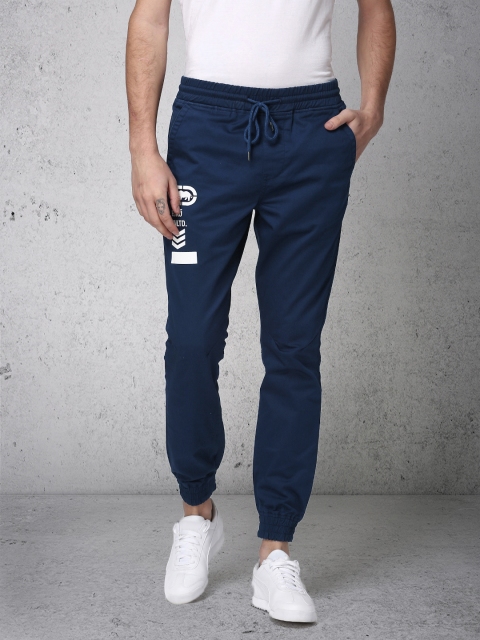 

Ecko Unltd Men Navy Blue Slim Fit Solid Joggers