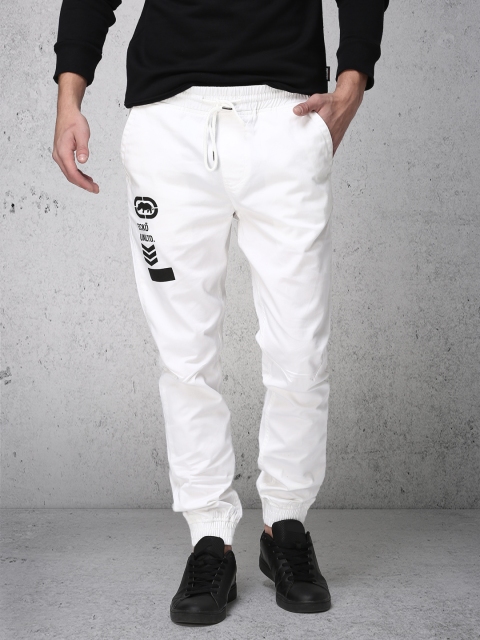 

Ecko Unltd Men White Slim Fit Solid Joggers