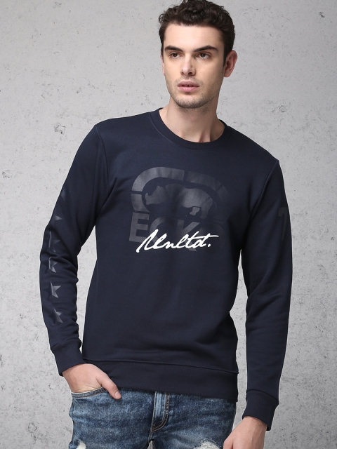 

Ecko Unltd Men Navy Blue Printed Sweatshirt
