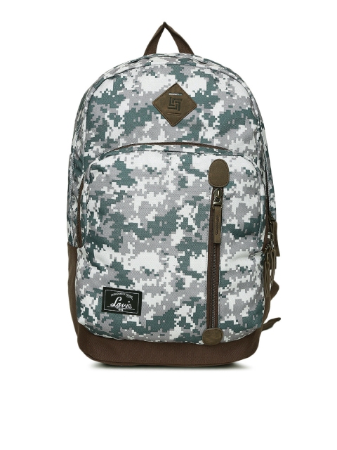 

Lavie Women Brown & Green Printed Backpack
