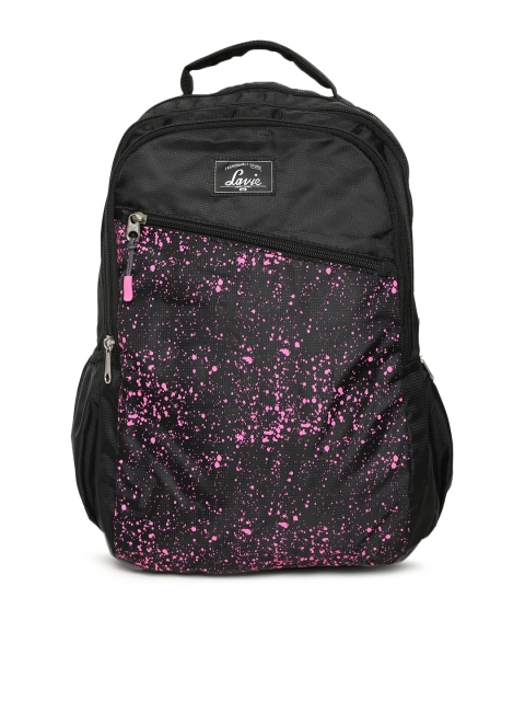 

Lavie Women Black Graphic Backpack