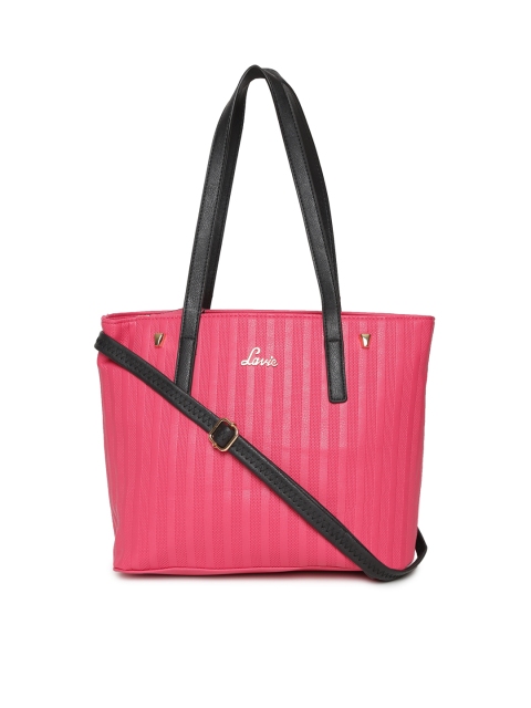 

Lavie Pink Textured Shoulder Bag