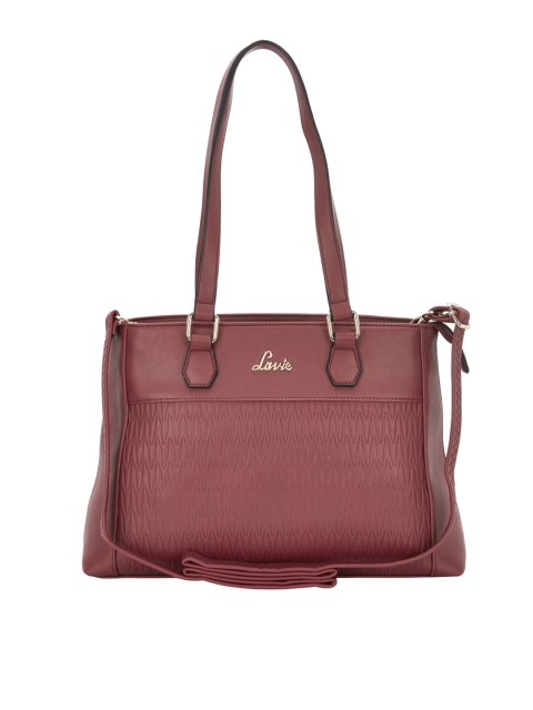 

Lavie Red Textured Shoulder Bag